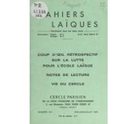 Coup Dœil Rétrospectif Sur La Lutte Pour Lécole Laïque (ebook)