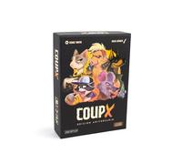 Coup X, Edición Aniversario, Juego de Mesa, Juego de Cartas, 2-8 Jugadores, Roles Ocultos, Familiar, Grupos, Con Amigos, Rápido, Divertido, Animales, Party, Fiesta, Idioma Español, Edad +10 Años