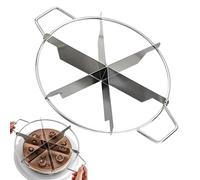 Coupe-gâteau - Coupe-Portion De Gâteau En Acier Inoxydable | Diviseur De Gâtteau Rond Antiadhésif, Outil De Presse À Découper Au Fromage Et À Pâtisserie Avec Poignées Latérales Pour Une