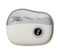 Coupe-Ongles Électrique 3 Vitesses | ABS Soins - Lime Automatique Pieds Mains Adultes Seniors, Lumière Intégrée, Rechargeable USB, Maison, Précision Confortable