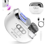 Coupe-ongles électrique 4 en 1, lime à ongles électrique réglable, coupe-ongles électrique avec lampe à ongles, lime à ongles portable pour enfants, personnes âgées, adultes, manucure(C)