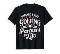 Couple Golf Husband and Wife Golfing Partners For Life Camiseta