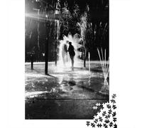 Couple Rompecabezas para Adultos RainyNightSilhouette 1000 Piezas de Papel Reciclado para Adultos Idea de Regalo Y En Casa 52x38cm/1000pcs