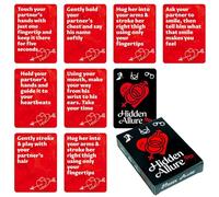 Couples Card Games - Romantic Intimate Fun, 50 Pieces Portable Cards with Exciting Challenges, Relationship Adventure Activity, Engaging Date Game, Fun Card Game for Valentine's Day Holiday Home