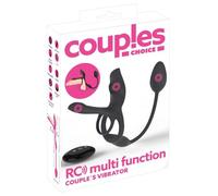 Couples Choice RC Multi Function Couple‘s Vibrador Black 34,8 cm