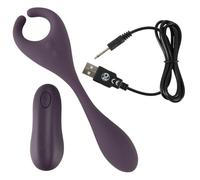 Elección de Parejas - vibrador dual inalámbrico (lila)