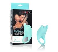 Couples Enhancers Calexotics 137598 Dual Exciter Enhancer Anillo Vibrador para El Pene para Doble Diversión con Mando a Distancia, Azul, 7.5 x 6.25 cm