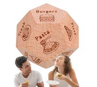 Couples Food Date Night Dice - Dision de comida para llevar Dice, juego nocturno de madera | Parejas Fun Food Choice decidir, aniversario de la cena, Día de San Valentín, Noches de cita para