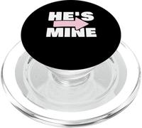 Couples Matching Gift He's Mine PopSockets PopGrip para MagSafe