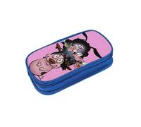 Courage The Cowardly Dog Durable Pen Pencil Case Big Storage Pen Pouch Bag for School Supplies Office College Teen Girls Adults