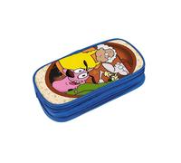 Courage The Cowardly Dog Durable Pen Pencil Case Big Storage Pen Pouch Bag for School Supplies Office College Teen Girls Adults