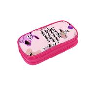 Courage The Cowardly Dog Durable Pen Pencil Case Big Storage Pen Pouch Bag for School Supplies Office College Teen Girls Adults