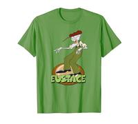 Courage The Cowardly Dog Eustace Standing Camiseta, Hombre, Hierba, L