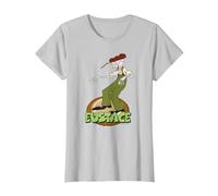 Courage The Cowardly Dog Eustace Standing Camiseta, Mujer, Plata, S