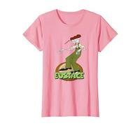Courage The Cowardly Dog Eustace Standing Camiseta, Mujer, Rosado, L