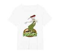 Courage The Cowardly Dog Eustace Standing Camiseta, Mujer Tallas Grandes, Blanco, 4XL Grande