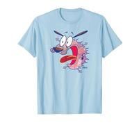Courage The Cowardly Dog Evil Inside Camiseta, Hombre, Azul Bebé, M