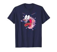 Courage The Cowardly Dog Evil Inside Camiseta, Hombre, Azul Marino, M