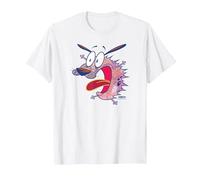 Courage The Cowardly Dog Evil Inside Camiseta, Hombre, Blanco, M