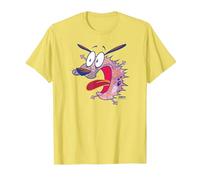 Courage The Cowardly Dog Evil Inside Camiseta, Hombre, Limón, XL