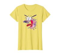 Courage The Cowardly Dog Evil Inside Camiseta, Mujer, Limón, L