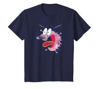 Courage The Cowardly Dog Evil Inside Camiseta, Niños, Azul Marino, 12 años