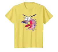 Courage The Cowardly Dog Evil Inside Camiseta, Niños, Limón, 2 años