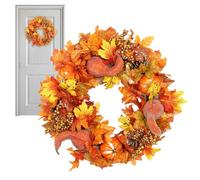 Couronne D'Automne Pour Porte | Décoration De Porte Thanksgiving Auto E 50 Rtificielle Pour Intérieur R Printemps Ween, Mural Maison Porche