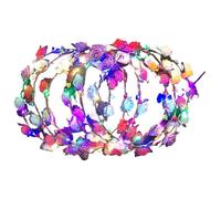 Couronne Florale LED - Couronne Florale Éclairante À LED - Diadème Moderne Avec 10 Éléments Pour Anniversaires Déguisements Mariages Et Halloween Headdress Couronne Guirlande