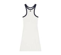 Courrèges- Mini vestido blanco con ribete azul- Dresses- Mujer- Blanco- M- Mini vestido blanco con ribete azul