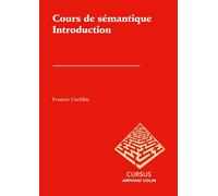 Cours de sémantique: Introduction