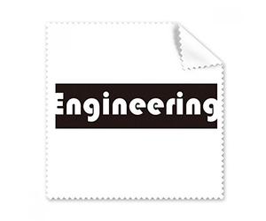 Course and Major Engineering - Limpiador de pantalla para gafas, color negro, 5 unidades