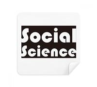 Course and Major Soical Science - Limpiador de pantalla de gamuza de gamuza, color negro, 2 unidades