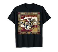 Course Hippique Art Deco Horse Racing Jockey Camiseta