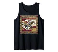 Course Hippique Art Deco Horse Racing Jockey Camiseta sin Mangas