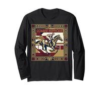 Course Hippique Art Deco Horse Racing Jockey Manga Larga