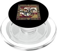 Course Hippique Art Deco Horse Racing Jockey PopSockets PopGrip para MagSafe