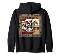 Course Hippique Art Deco Horse Racing Jockey Sudadera con Capucha