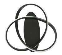 Course Plafón LED (18 W, Negro, Blanco cálido)