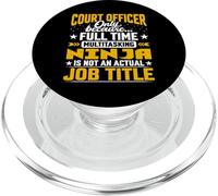 Court Officer Job Title - Funny Court InspectorCourt Officer PopSockets PopGrip para MagSafe