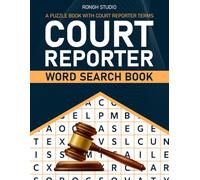 Court Reporter Word Search Book: A Puzzle Book With Court Reporter Terms
