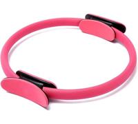 courti Anillo de Pilates con Mango cómodo, Anillo de Entrenamiento Deportivo Duradero Antideslizante para Mujeres, círculo de Resistencia cinética de Fitness, círculo de Yoga (Rosa)