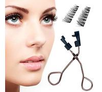 Courti Rizador De Pestañas Magnético De 1 Pc con Un Par De Pestañas Magnéticas, Clip De Pestañas Magnéticas Herramienta De Belleza De Ojos De Mujer