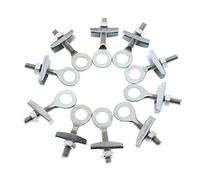 Courtieyeardceastea 10 tensores de cadena para bicicleta BMX, plateados, 5 mm x 5 cm