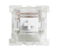 Courtieyeardceastea Interruptores mecánicos para teclado, eje de eje, piezas de repuesto, interruptores blancos silenciosos