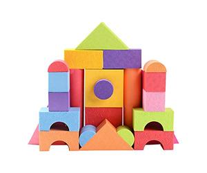 Courtieyeardceastea Juego de 25 bloques de construcción de espuma EVA de 3,5 cm de grosor
