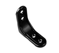 Courtieyeardceastea Soporte de estante resistente para colgar en la pared, soportes en forma de L, color negro, 5 cm, negro y 5 cm