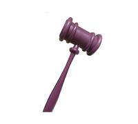 Courtroom Gavel Kids Toy Cosplay Hammer Toy Judge Barrister Hollow Plastic
