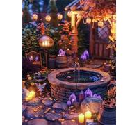 Courtyard 700 Piece Jigsaw Puzzles for Adults, Colourful, Challenging & Brainteasing Adult Puzzles 700 Pieces Pebbles Well, Fun jigsaws for The Whole Family 20x15 Inch