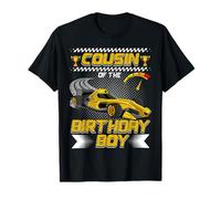 Cousin of The Birthday Boy Race Car Party Family Matching Camiseta